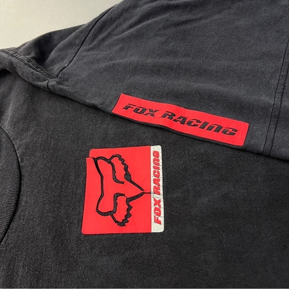 Vintage FOX RACING Double Sided Tee Shirt 🦊 🩸 - Picture 6 of 8